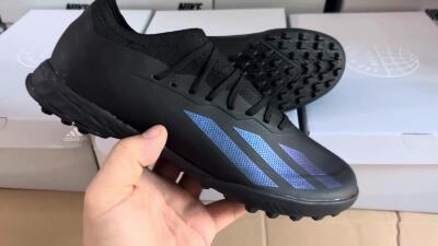 Adidas X Crazyfast.1 TF Low-Tops Football Shoes - Black/Blue