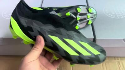 Adidas X Crazyfast+ FG Low-Tops Football Boots - Grey/Black/Green