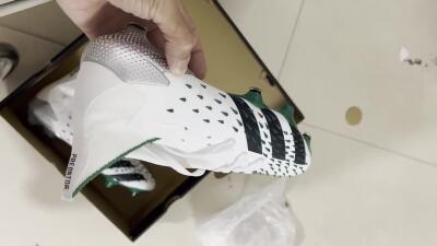 Adidas Predator Freak.1 FG Low-Tops Football Boots - White/Green/Black