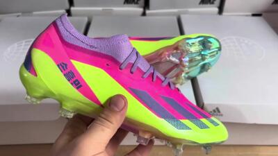 Adidas X Speedportal .1 2022 World Cup Boots FG Low-Tops Football Boots - Pink/Purple/Blue/Green