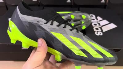 Adidas x Crazyfast.1 FG Low-Tops Football Boots - Black/Green
