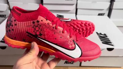 Nike Air Zoom Mercurial Vapor 15 Elite TF Low-Tops Football Shoes - Red/White/Black