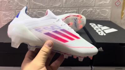 Adidas F50 Adizero FG Low-Tops Football Boots - White/Red/Blue