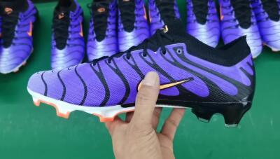 Nike Air Zoom Mercurial Vapor 15 Elite FG Low-Tops Football Boots - Purple/Black/Orange/Gold