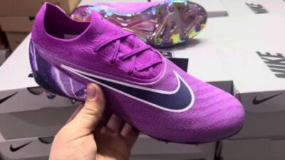 Nike Phantom GX Elite FG Low-Tops Football Boots - Purple/Black/White/Gold