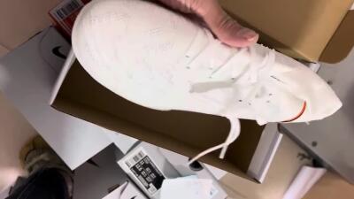 Nike Phantom Luna Elite NU TF High-Tops Football Shoes - White/Grey/Orange/Black