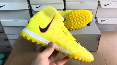 Nike Phantom Luna Elite NU TF High-Tops Football Shoes - Yellow/Red/Black