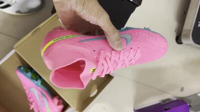 Nike Air Zoom Mercurial Superfly 9 Elite FG High-Tops Football Boots - Pink/Silver/Blue/Yellow