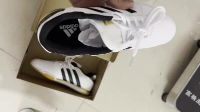 Adidas Top Sala IC Low-Tops Football Shoes - White/Black/Gold