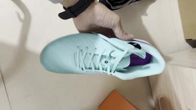 Nike Tiempo Legend X Academy FG Low-Tops Football Boots - Turquoise/Purple/Black