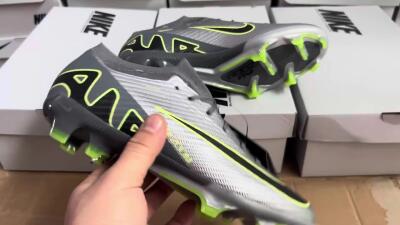 Nike Air Zoom Mercurial Vapor 15 Elite FG Low-Tops Football Boots - Silver/Black/Yellow