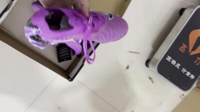 Nike Phantom GX Thunder Elite Link SG Low-Tops Football Boots - Purple/White/Black