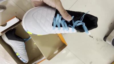 Nike Lunar Gato 2 IC Low-Tops Football Shoes - Black/Blue/Yellow