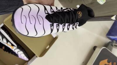 Nike Air Zoom Mercurial Superfly 9 Elite TF High-Tops Football Shoes - Purple/Black/Orange