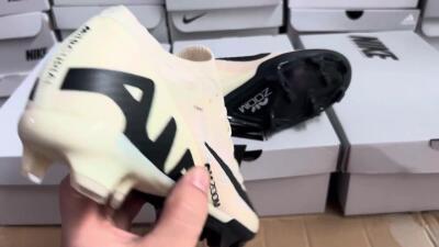 Nike Air Zoom Mercurial Vapor 15 Elite FG Low-Tops Football Boots - Beige/Black