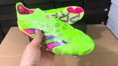 Adidas Predator Accuracy+ FG Low-Tops Football Boots - Green/Purple/Yellow