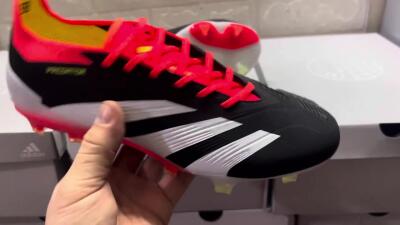 Adidas Predator Accuracy.1 FG Low-Tops Football Boots - Black/White/Red