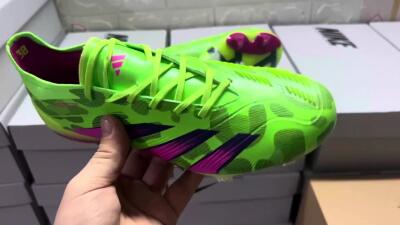 Adidas Predator Accuracy.1 FG Low-Tops Football Boots - Green/Yellow/Purple