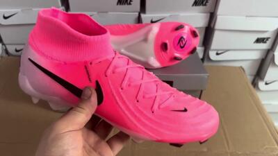 Nike Phantom Luna Elite FG High-Tops Football Boots - Pink/Black
