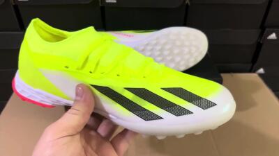 Adidas X Crazyfast.1 TF Low-Tops Football Shoes - Yellow/Black/White