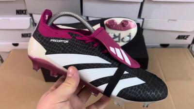 Adidas Predator Accuracy+ FG Low-Tops Football Boots - Black/White/Purple