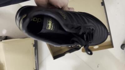 Adidas Copa Mundial Team Astro TF Low-Tops Football Shoes - Black/Gold
