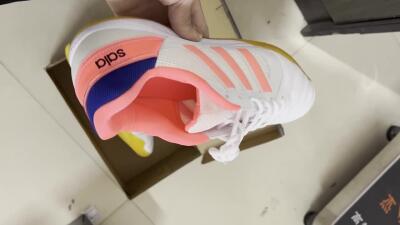 Adidas Top Sala IC Low-Tops Football Shoes - White/Pink/Blue