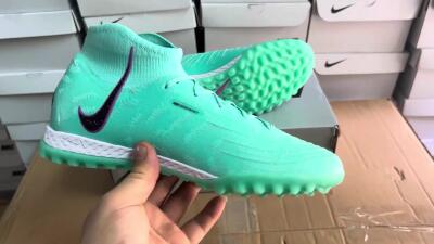 Nike Phantom Luna 2 Elite LV8 TF High-Tops Football Shoes - Jade/Black/Purple