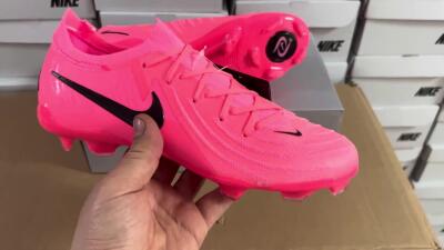 Nike Phantom Luna 2 Elite LV8 FG Low-Tops Football Boots - Red/Black/Pink