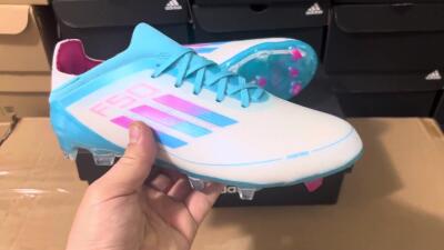 Adidas F50 Adizero FG Low-Tops Football Boots - White/Blue/Pink