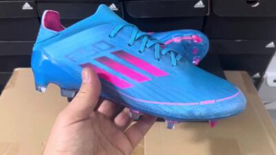 Adidas F50 Adizero FG Low-Tops Football Boots - Blue/Pink