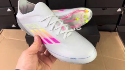 Adidas F50 Adizero FG Low-Tops Football Boots - Silver/Yellow/Pink