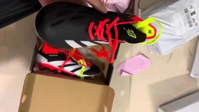 Adidas Predator Elite Foldover Tongue FG Low-Tops Football Boots - Black/White/Red