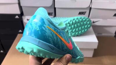 Nike Phantom Luna Elite TF Low-Tops Football Shoes - Jade/Orange/Yellow