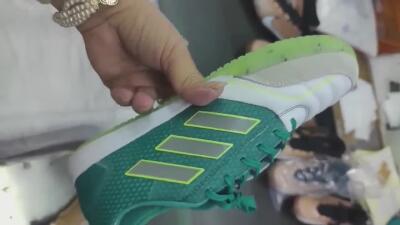 Adidas Top Sala IC Low-Tops Football Shoes - White/Green/Yellow