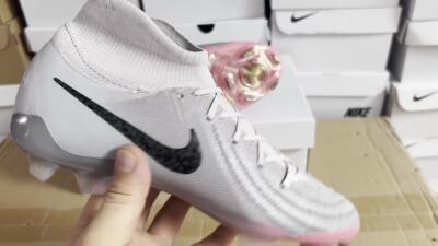 Nike Phantom Luna Elite NU FG High-Tops Football Boots - Grey/Black/Blue