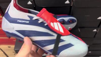 Adidas Predator Elite Foldover Tongue FG Low-Tops Football Boots - Silver/Black/Red