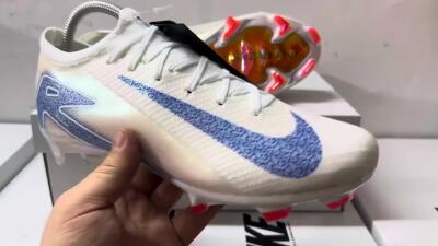 Nike Air Zoom Mercurial Vapor 16 Elite FG Low-Tops Football Boots - White/Silver/Blue/Orange