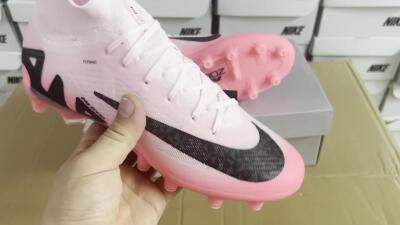 Nike Air Zoom Mercurial Superfly 9 Elite FG High-Tops Football Boots - Pink/Black