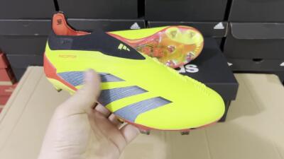 Adidas Predator Accuracy+ FG Low-Tops Football Boots - Yellow/Black/Red