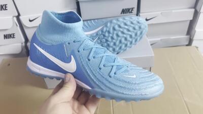 Nike Phantom Luna Elite TF High-Tops Football Shoes - Jade/White/Blue