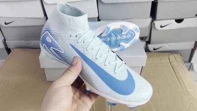Nike Air Zoom Mercurial Superfly 10 Elite FG High-Tops Football Boots - Jade/White/Blue