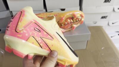 Nike Air Zoom Mercurial Vapor 16 Elite FG Low-Tops Football Boots - Yellow/Black/Pink